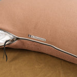 Maison De Vacances Home Pillows 16" X 24" Canvas Vice Versa Cushion in Argile Argile / 16" X 24"