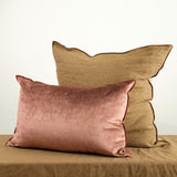 Maison De Vacances Home Pillows 16" X 24" Royal Velvet Vice Versa Cushion in Argile Argile / 16" X 24"