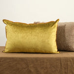 Maison De Vacances Home Pillows 16" X 24" Royal Velvet Vice Versa Cushion in Ocre Ocre / 16" X 24"