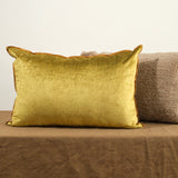 Maison De Vacances Home Pillows 16" X 24" Royal Velvet Vice Versa Cushion in Ocre Ocre / 16" X 24"