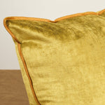 Maison De Vacances Home Pillows 16" X 24" Royal Velvet Vice Versa Cushion in Ocre Ocre / 16" X 24"