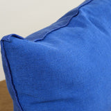 Maison De Vacances Home Pillows 16" X 24" Washed Linen Vice Versa Cushion in Cobalt Cobalt/Indigo / 16" X 24"