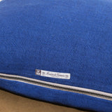 Maison De Vacances Home Pillows 16" X 24" Washed Linen Vice Versa Cushion in Cobalt Cobalt/Indigo / 16" X 24"