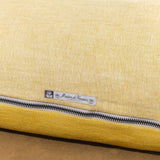 Maison De Vacances Home Pillows 16" X 24" Washed Linen Vice Versa Cushion in Ocre Ocre/Givre / 16" X 24"
