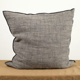 Maison De Vacances Home Pillows 26" X 26" Chinee Canvas Rustique Cushion Naturel/Noir / 26" X 26"