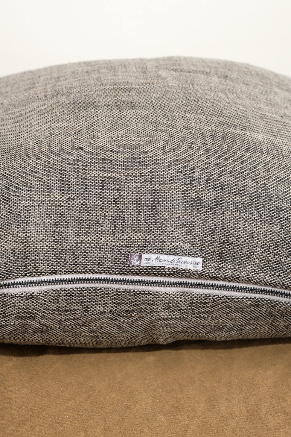 Maison De Vacances Home Pillows 26" X 26" Chinee Canvas Rustique Cushion Naturel/Noir / 26" X 26"