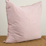 Maison De Vacances Home Pillows 26" X 26" Crumpled Washed Linen Vice Versa Cushion in Bois de Rose Bois de Rose/Givre / 26" X 26"