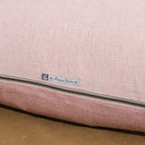 Maison De Vacances Home Pillows 26" X 26" Crumpled Washed Linen Vice Versa Cushion in Bois de Rose Bois de Rose/Givre / 26" X 26"