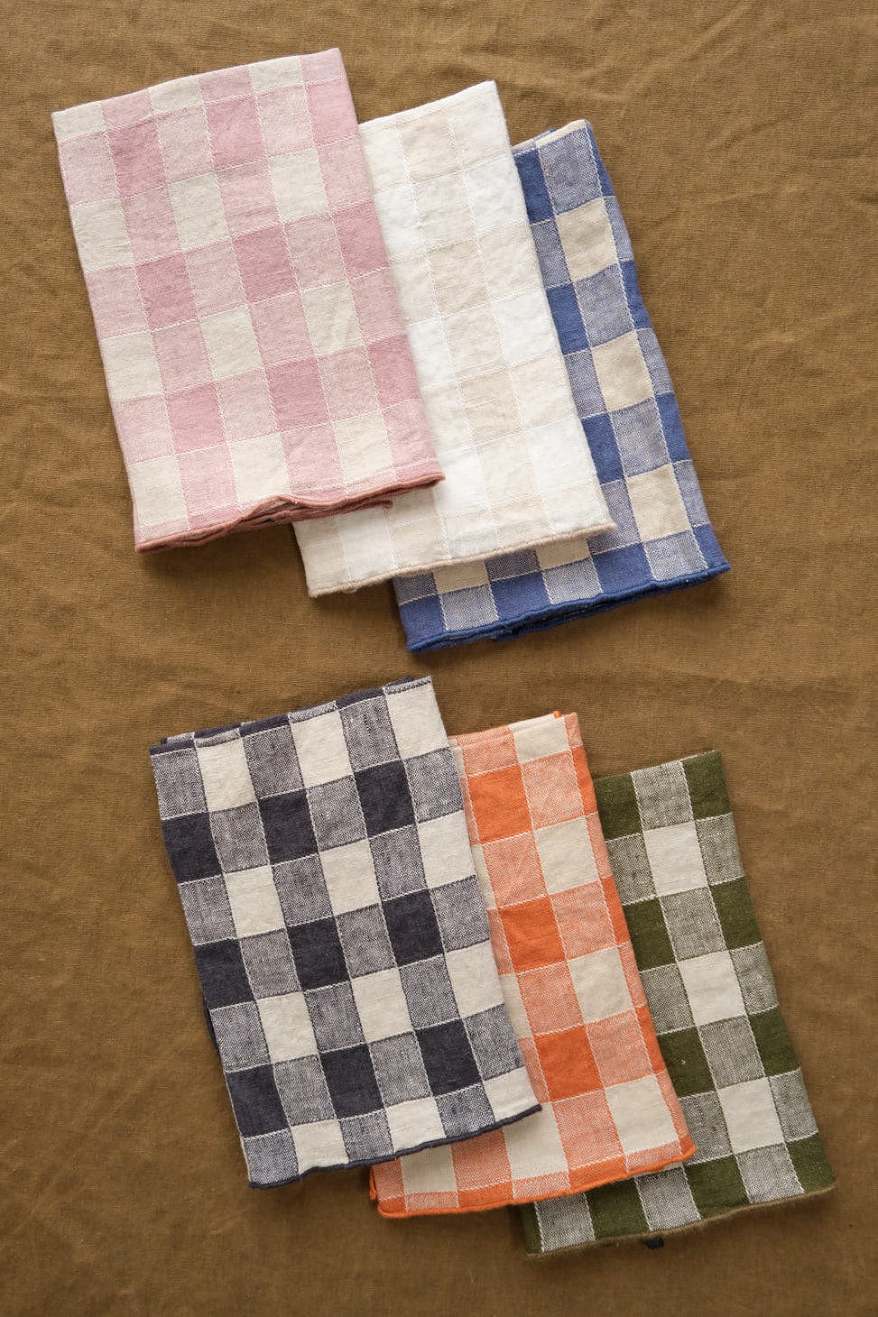 Maison De Vacances Home Kitchen Napkins Canvas Vintage Vichy Napkin