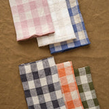 Maison De Vacances Home Kitchen Napkins Canvas Vintage Vichy Napkin