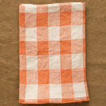 Maison De Vacances Home Kitchen Napkins Canvas Vintage Vichy Napkin Marmelade / 17" X 17"