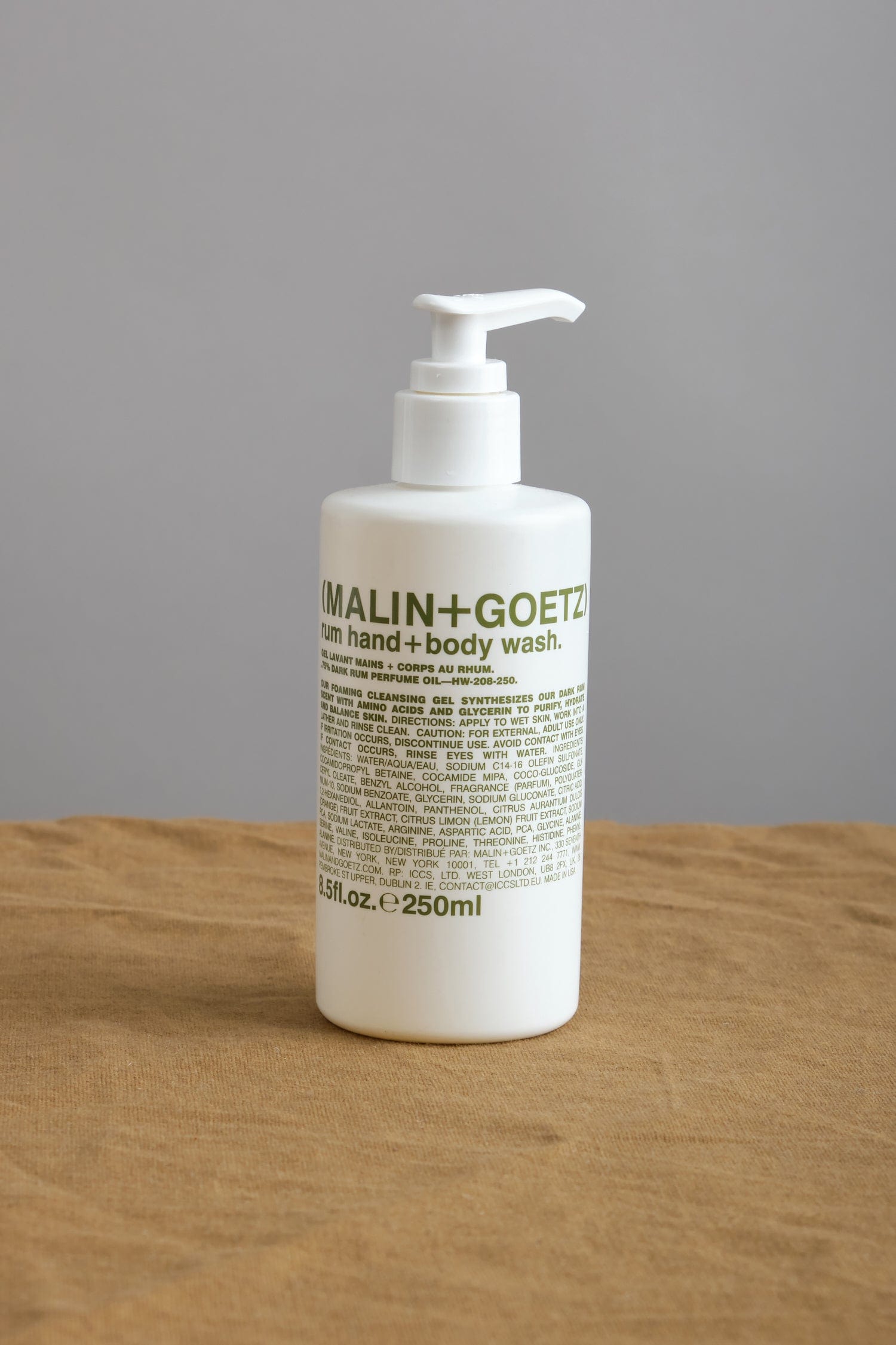 Malin and Goetz Beauty Body Rum Hand and Body Wash Rum Tonic / 8.5 fl oz