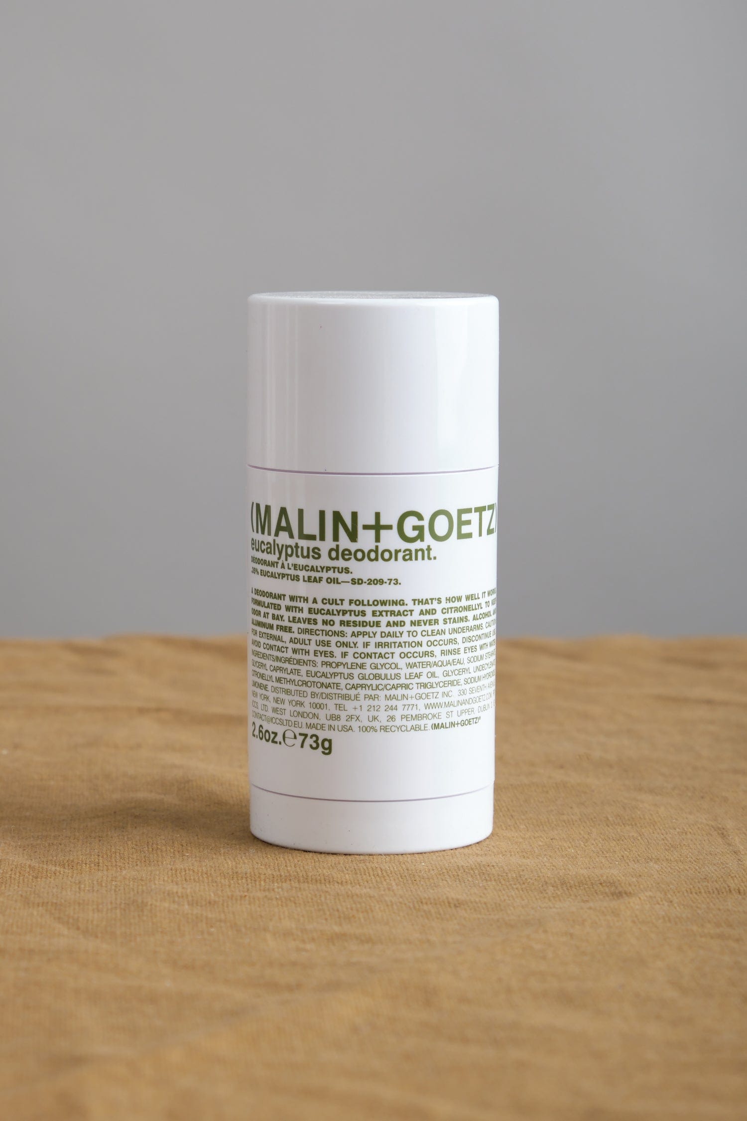Malin and Goetz Beauty Grooming Eucalyptus Deodorant Citronellyl / 2.6 oz