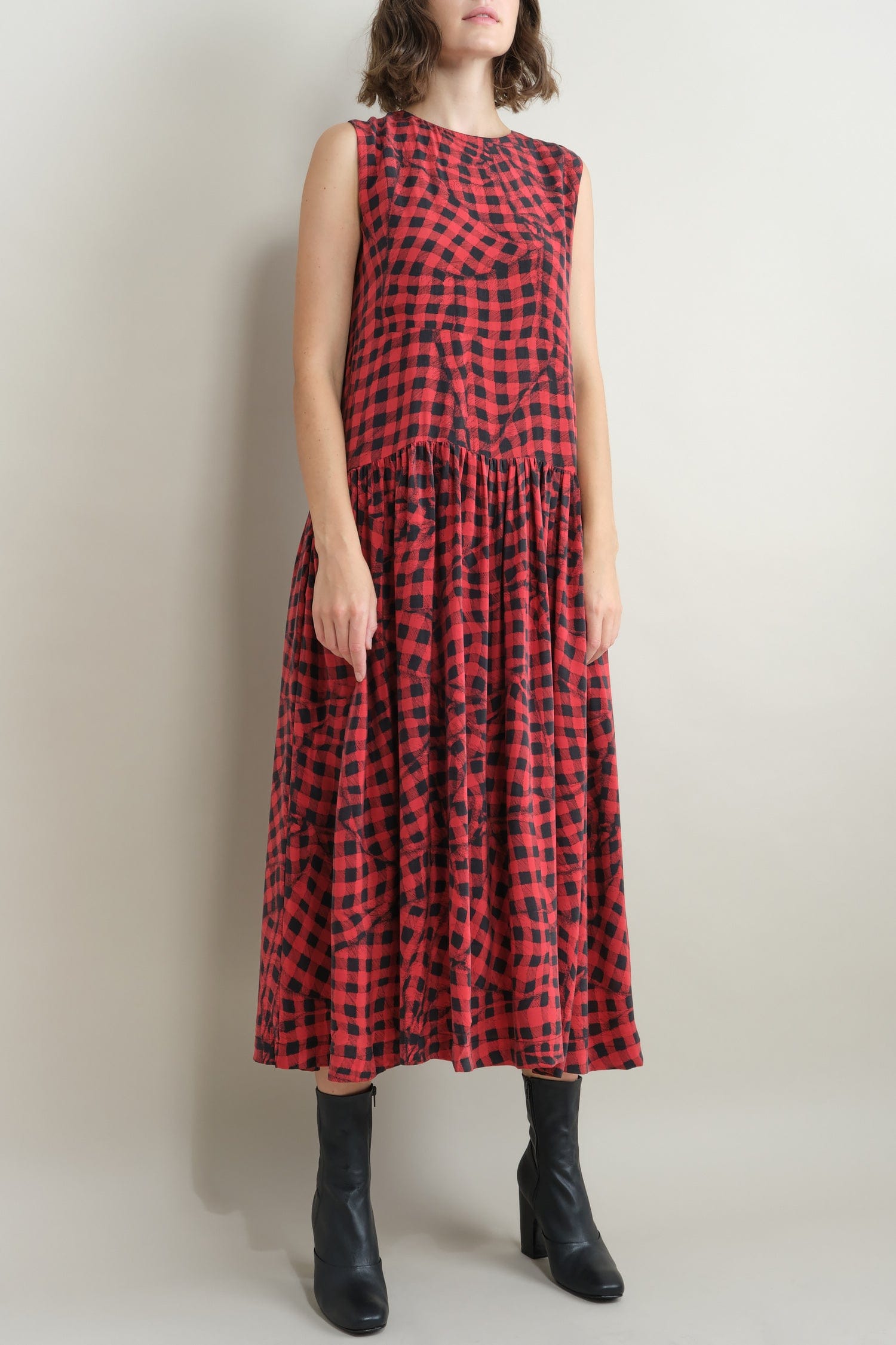 Front of Edith Dress in Red