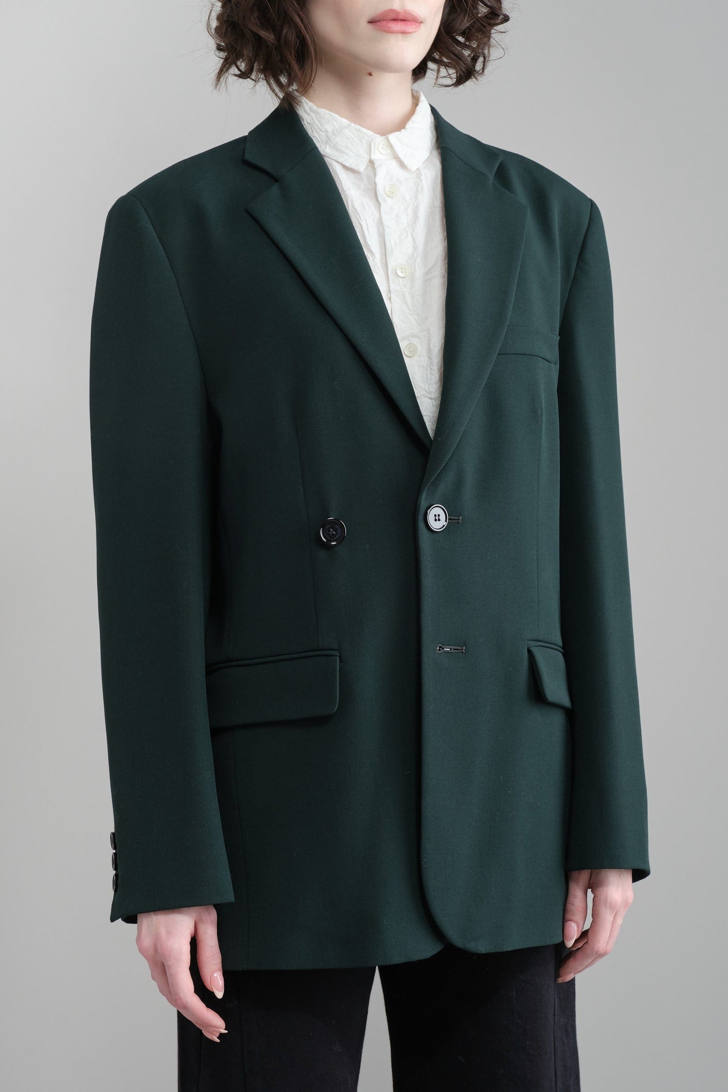 Front of Button Blazer