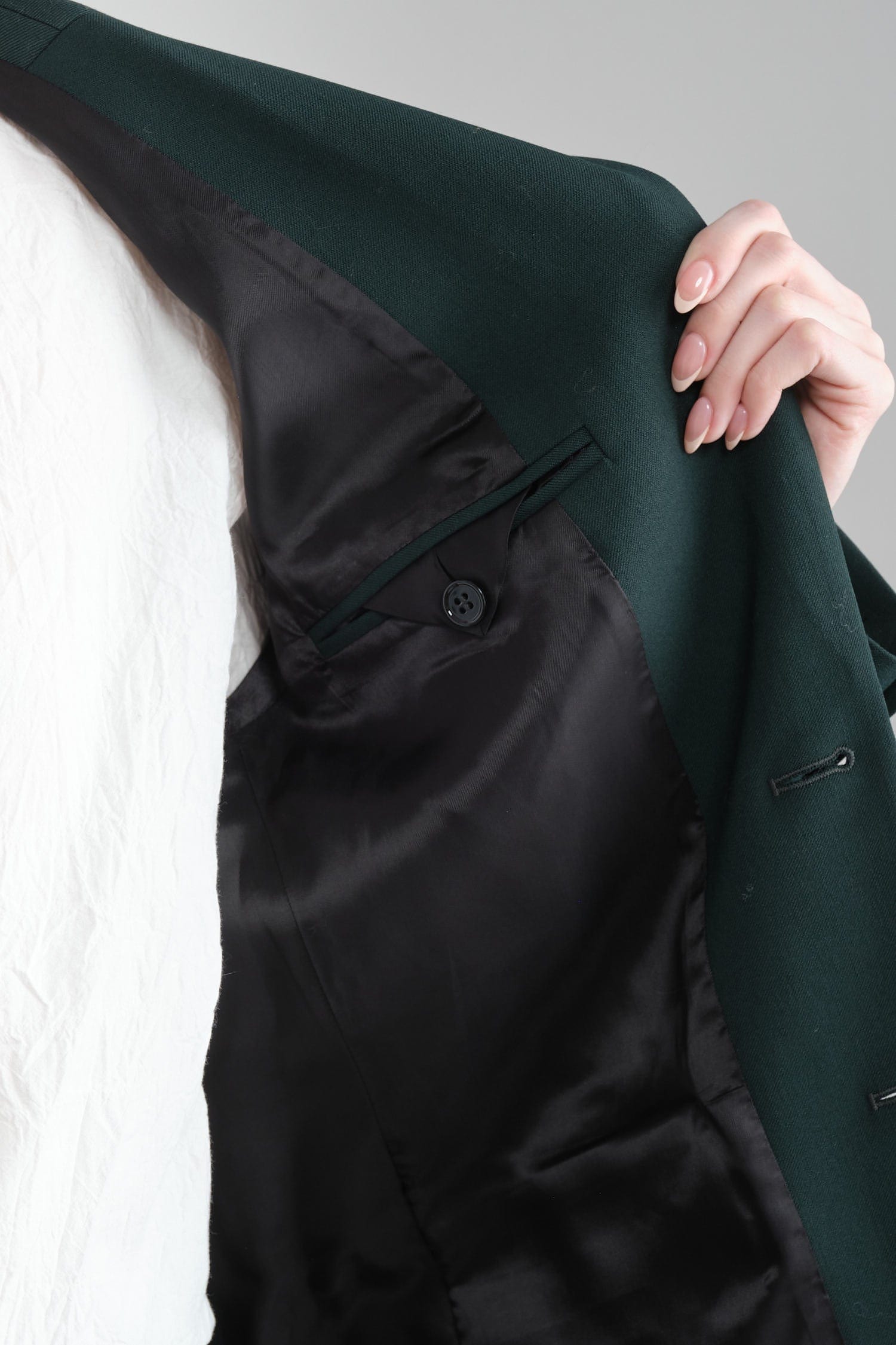 Inside pocket on Button Blazer