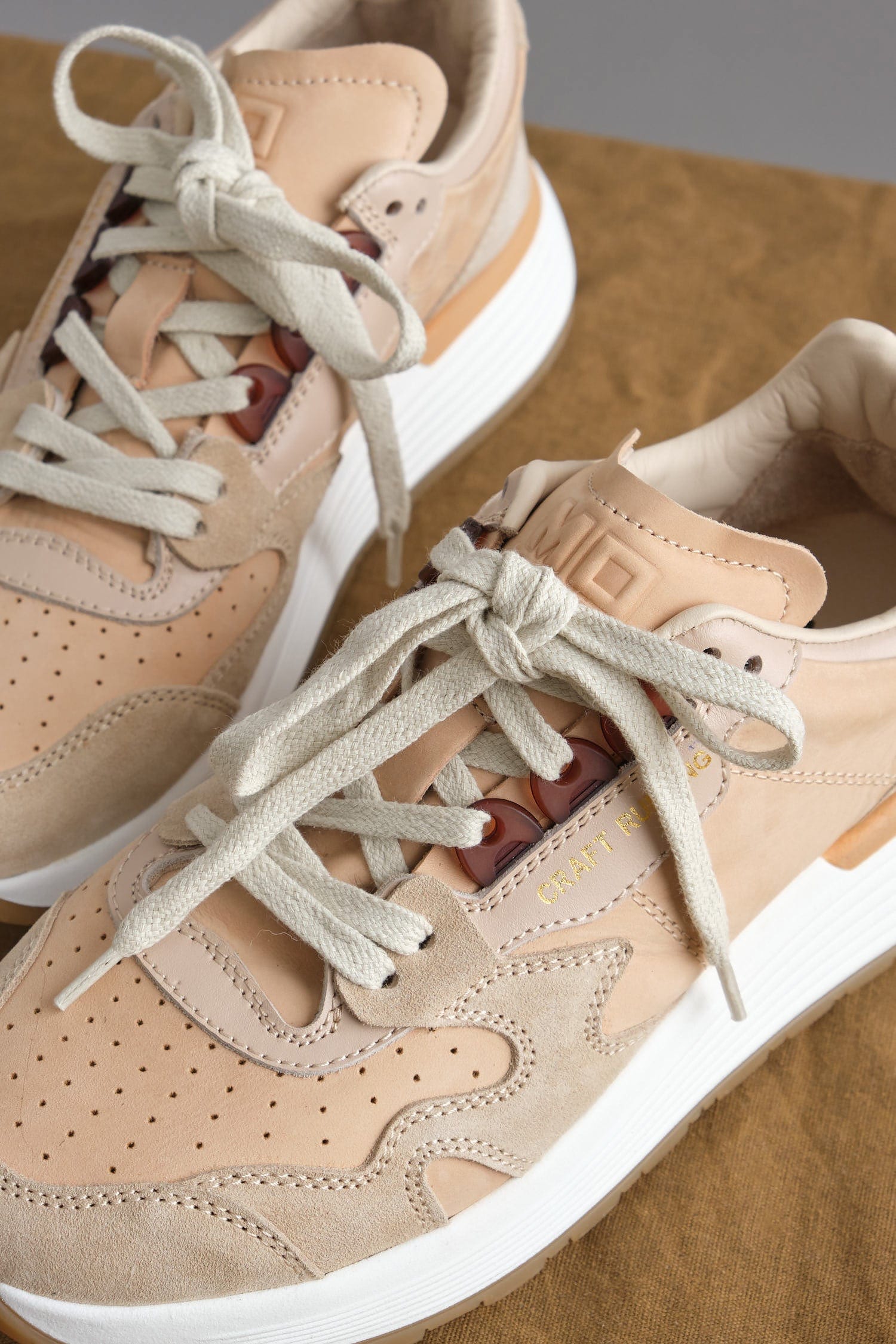 Laces on Moma Crafts Running Sneakers