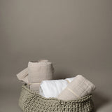 Neo Home Baskets XLarge Classico Basket in Ecru Ecru / 12" H x 27.5" D