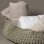 Neo Home Baskets XLarge Classico Basket in Ecru Ecru / 12" H x 27.5" D