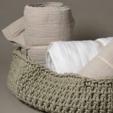 Neo Home Baskets XLarge Classico Basket in Ecru Ecru / 12" H x 27.5" D