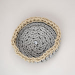 Neo Home Baskets Large Canapa Basket in Pearl Grey Pearl Grey / 17" D X 8.5" H