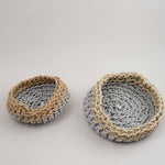 Neo Home Baskets Large Canapa Basket in Pearl Grey Pearl Grey / 17" D X 8.5" H