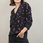 Turin Top in Violet Blossom