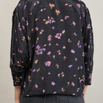 Back of Turin Top in Violet Blossom