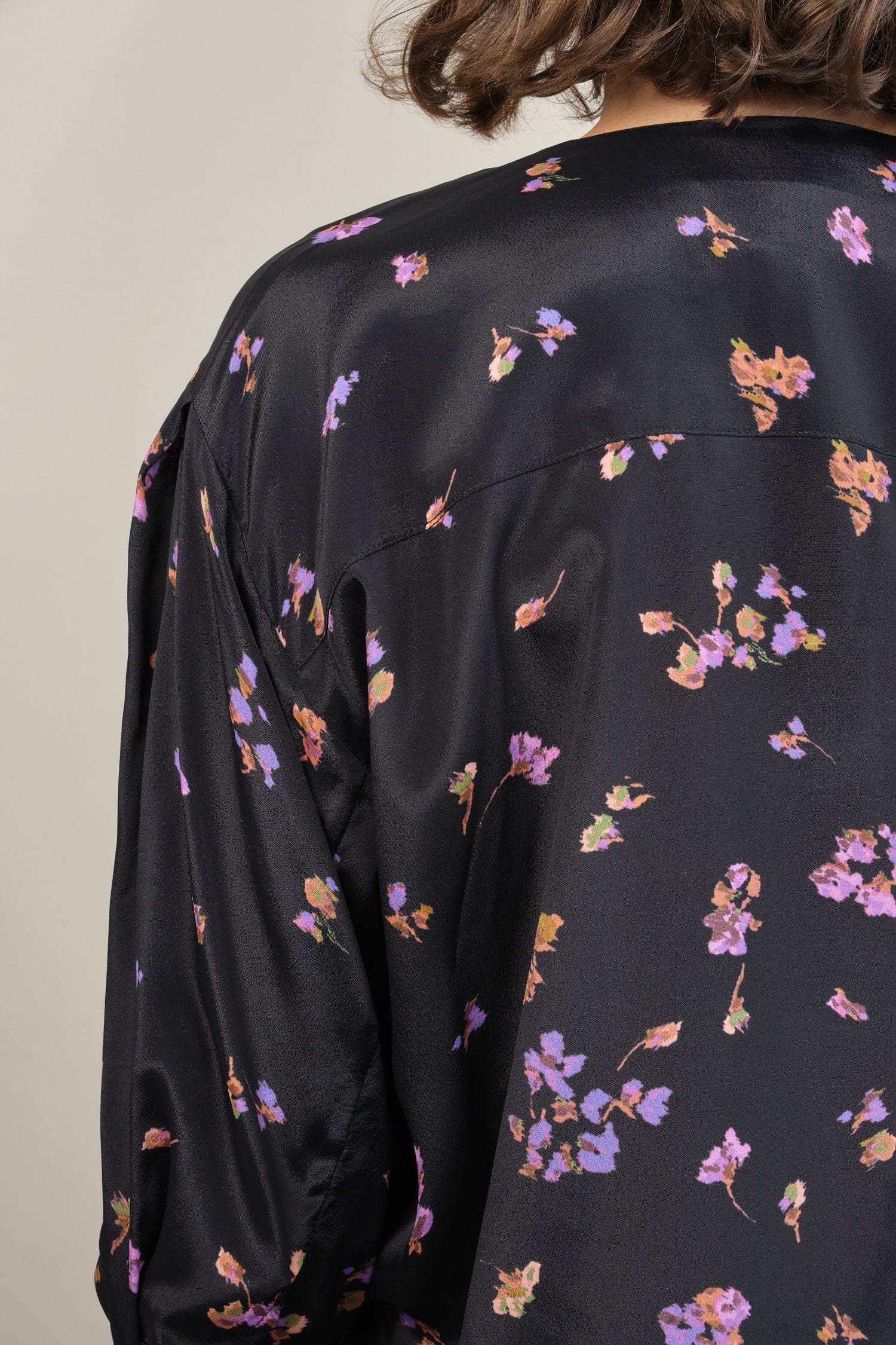 Back detailing on Turin Top in Violet Blossom