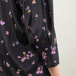 Sleeve on Turin Top in Violet Blossom
