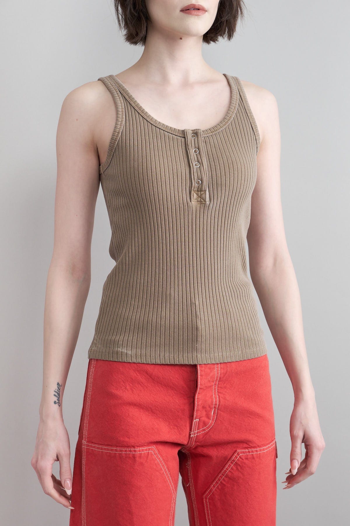 NSF Apparel Womens Tees Bell Tank Pigment Java / Petite
