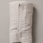 OONA Home Bedding Plaid Bed Covers Cloud / 49" L X 63" W