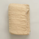 OONA Home Bedding King Plaid Bed Covers Sand / 91" L X 98" W