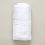 OONA Home Bedding Plaid Bed Covers White / 49" L X 63" W