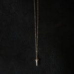 Pamela Love Jewelry Necklaces Mini Dagger Pendant 14K Yellow Gold / 16" Chain