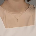 Pamela Love Jewelry Necklaces Mini Dagger Pendant 14K Yellow Gold / 16" Chain