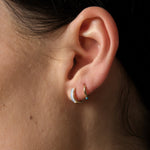 Pamela Love Jewelry Earrings Inlay Huggie Opal