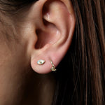 Pamela Love Jewelry Earrings Eye Huggie 14K Yellow Gold