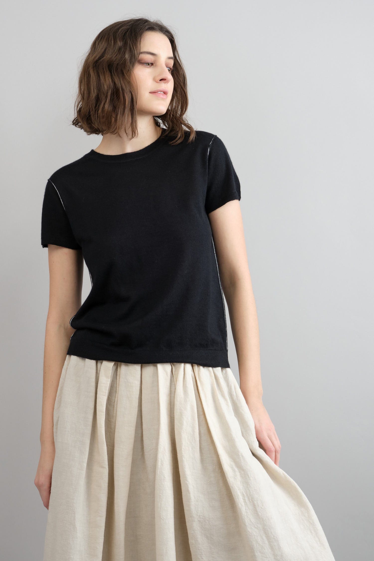 Crew Tee in Black