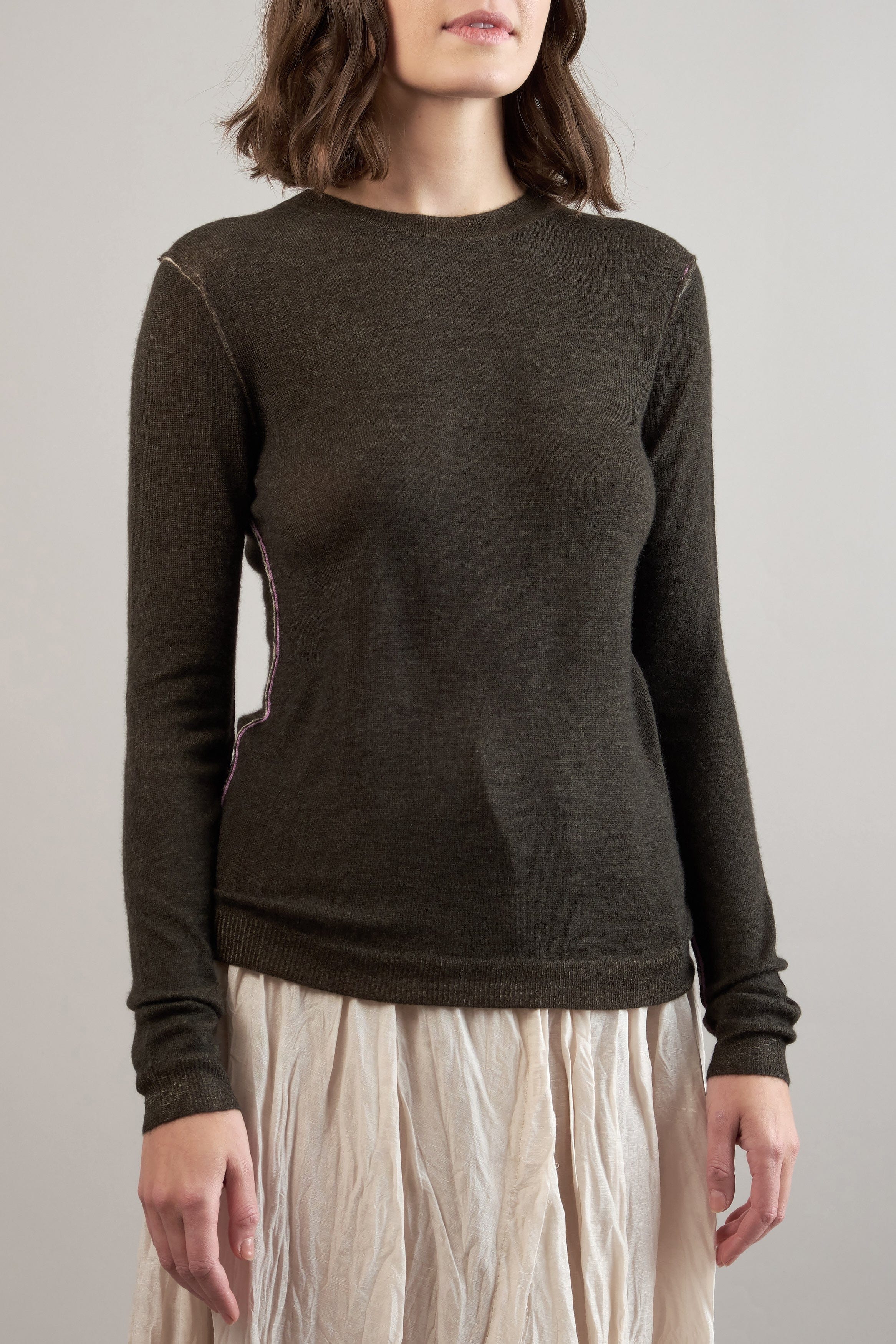 Paychi Guh L/S Printed Crew