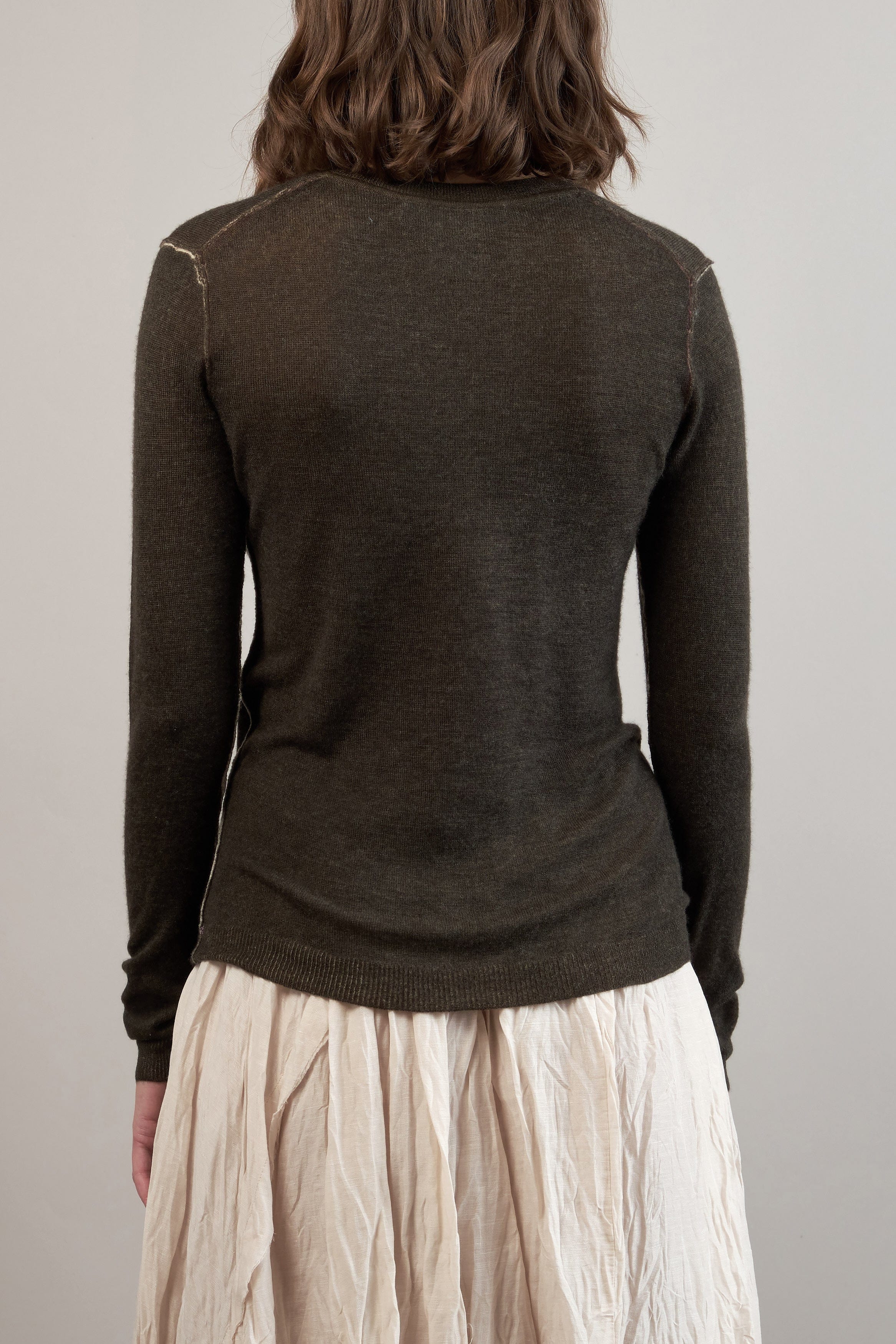 Back of Paychi Guh L/S Printed Crew