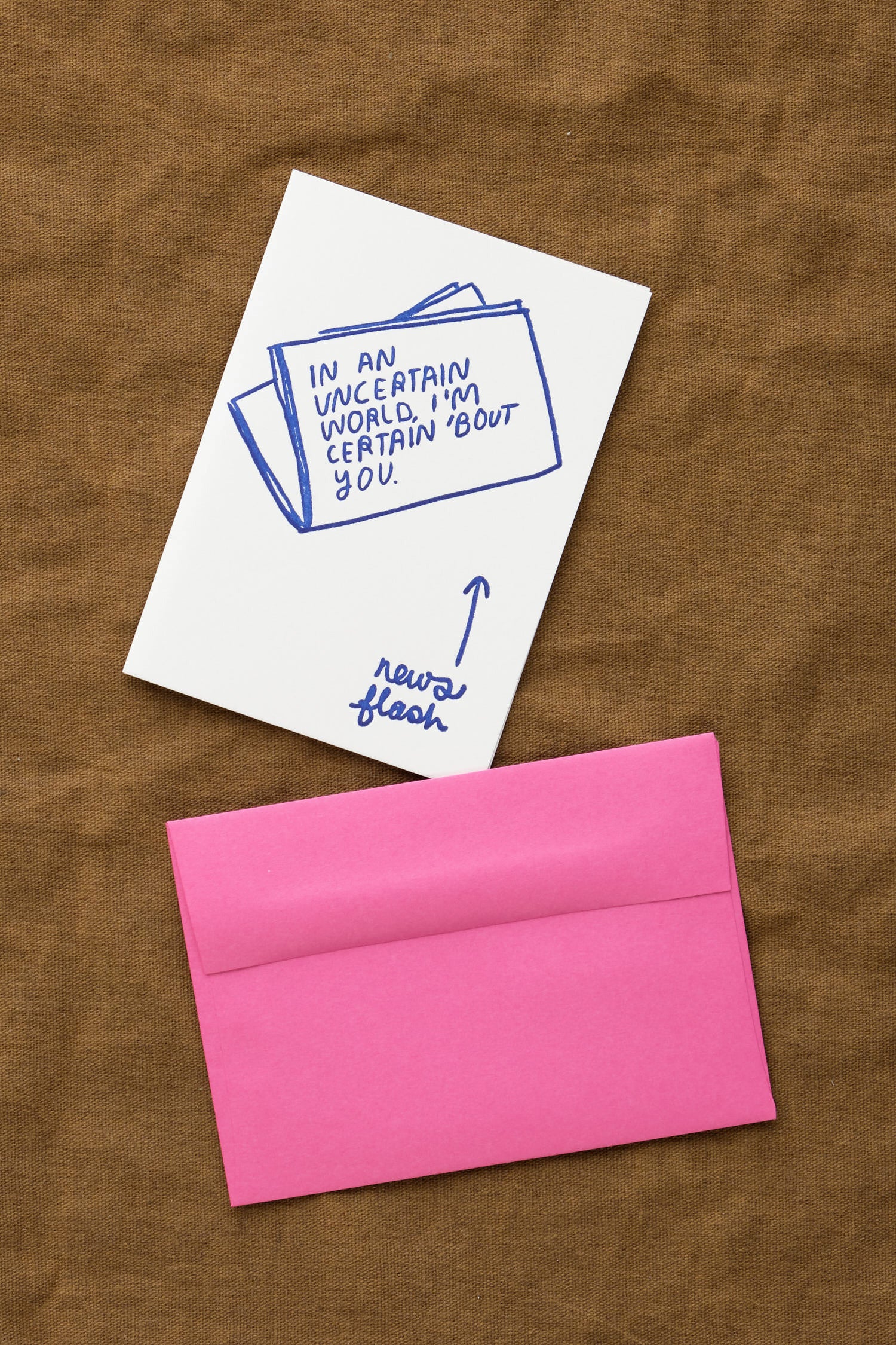 News Flash Card with envelope
