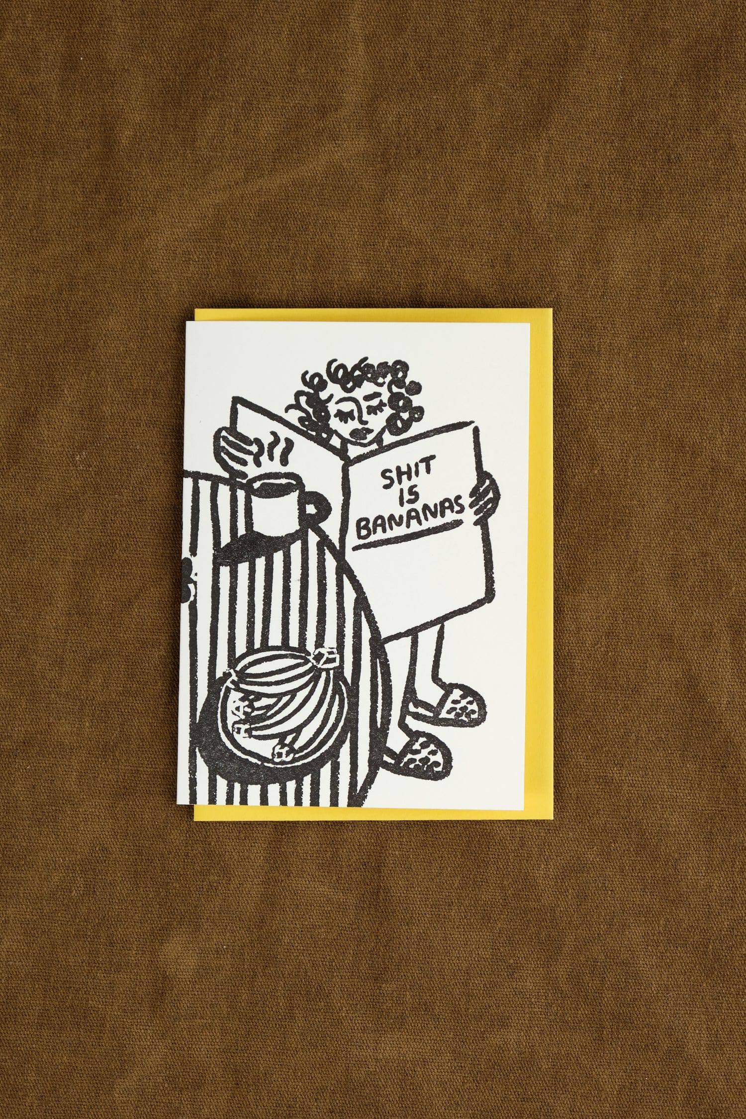People Ive Loved Craft Stationery Shit is Bananas Card