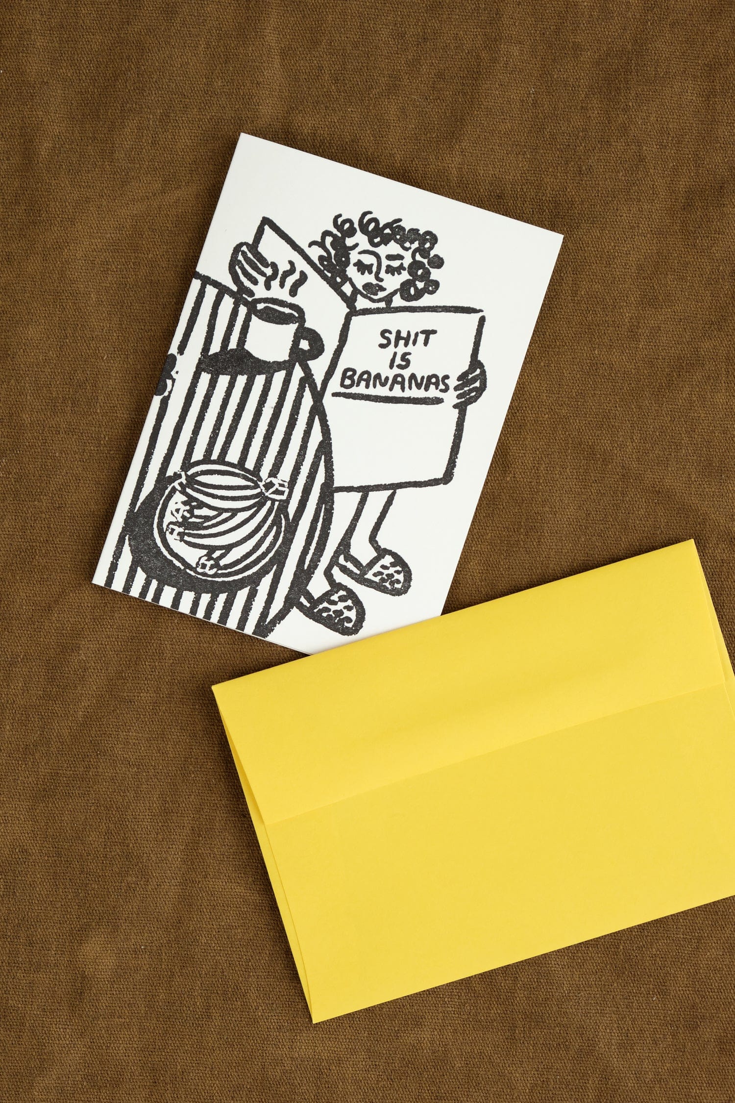 People Ive Loved Craft Stationery Shit is Bananas Card