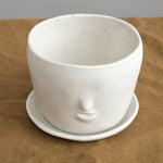 Rami Kim Studio Home Planters Face Pot Set in Oatmeal Oatmeal / 4” D X 4” H