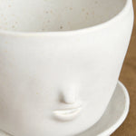 Rami Kim Studio Home Planters Face Pot Set in Oatmeal Oatmeal / 4” D X 4” H