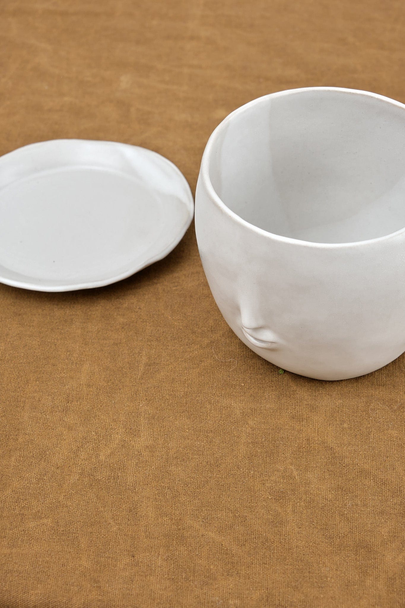 Rami Kim Studio Home Planters Face Pot Set in Matte White Matte White
