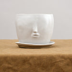 Rami Kim Studio Home Planters Face Pot Set in Matte White Matte White