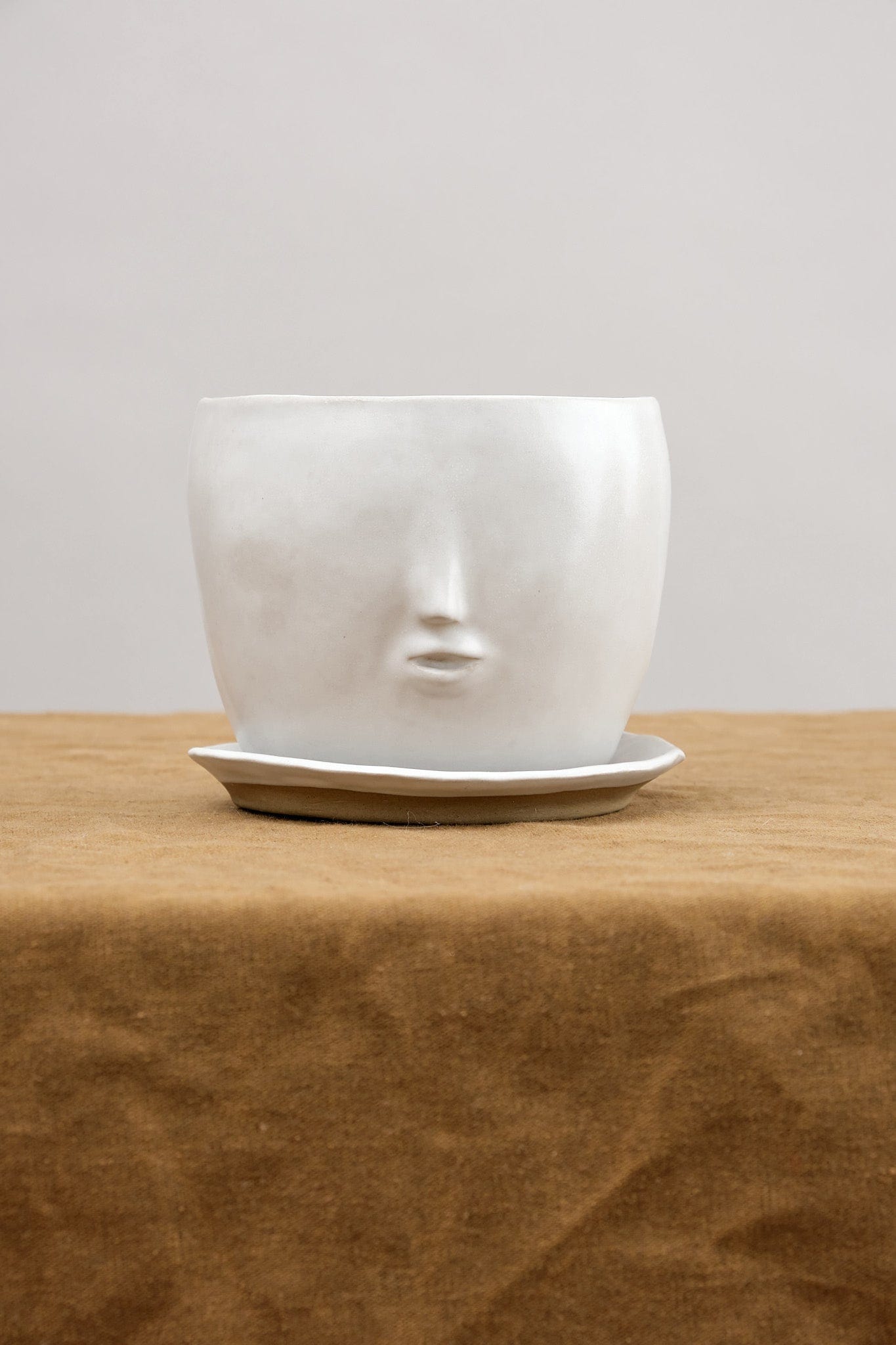 Rami Kim Studio Home Planters Face Pot Set in Matte White Matte White