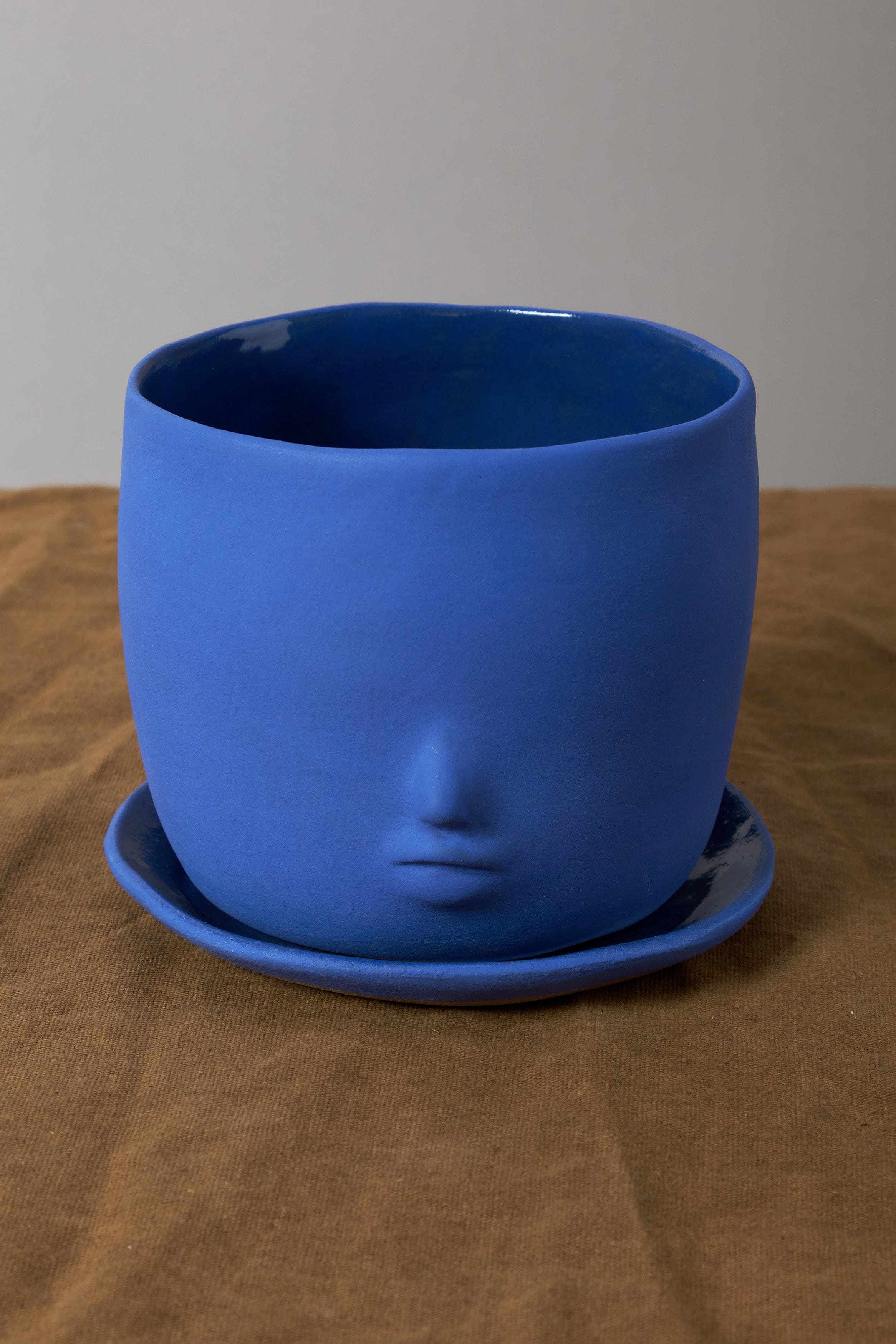 Rami Kim Studio Home Planters Face Pot Set in Intense Blue Intense Blue